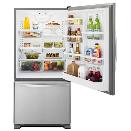 18.7 cu ft Bottom Freezer Stainless Refrigerator - Image 3