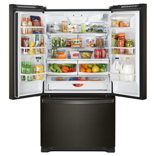 25.2 cu ft French Door Black Stainless Steel Refrigerator - Image 2