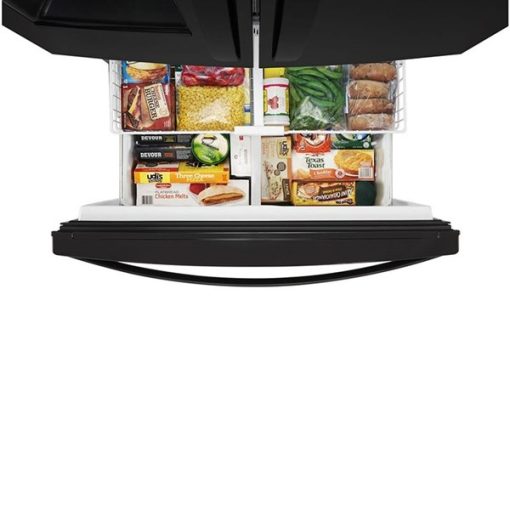 24.7 cu ft French Door Black Refrigerator - Image 3