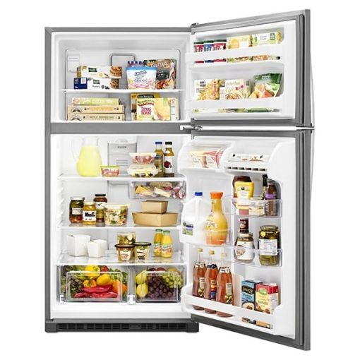 20.5 cu ft Top Freezer Stainless Refrigerator - Image 2