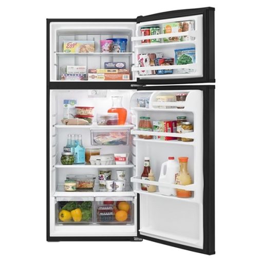 16 cu ft Top Freezer Black Refrigerator - Image 4
