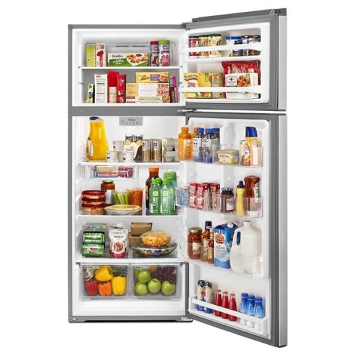 17.6 cu ft Top Freezer Stainless Refrigerator - Image 2