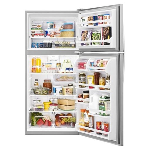 17.6 cu ft Top Freezer White Refrigerator - Image 4