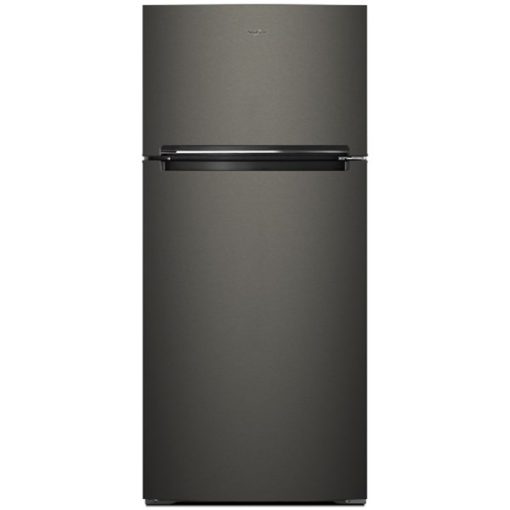 18 cu ft Top Freezer Black Stainless Steel Refrigerator