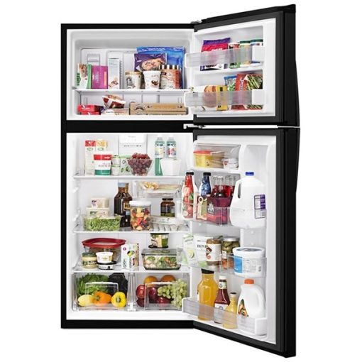19.2 cu ft Top Freezer Black Refrigerator - Image 4