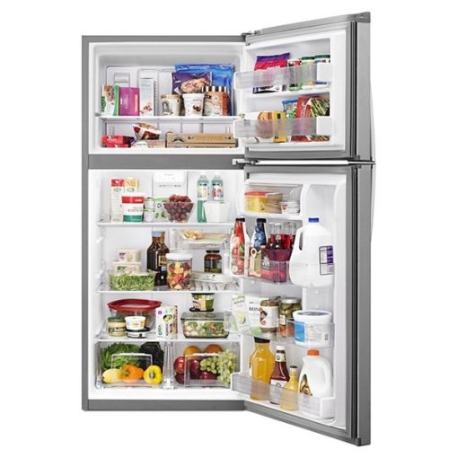 19.2 cu ft Top Freezer Stainless Refrigerator - Image 2