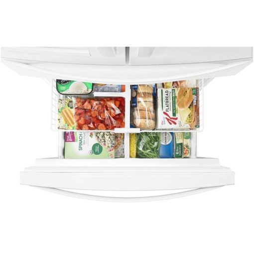 24.5 cu ft French Door White Refrigerator - Image 3