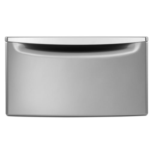 15.5 Inch Laundry Pedestal with Chrome Handle and Storage Drawer