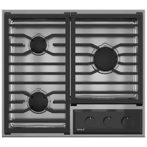 24" 3 Burner Cooktop