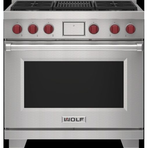36" Dual Fuel Self Clean Convection Range