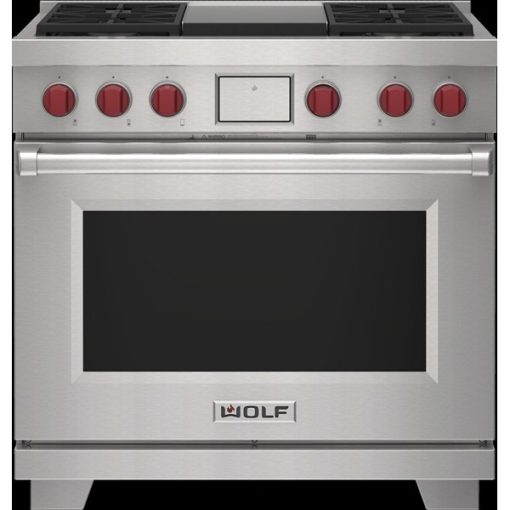 36" Dual Fuel Self Clean Convection Range