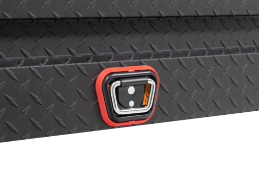Weather Guard Saddle Truck Tool Box Aluminum Compact Matte Black - Image 8