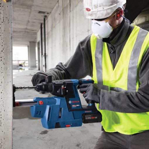Bosch 18V SDS plus Bulldog 1" Rotary Hammer Kit with Dust Collection Attachment - Image 9
