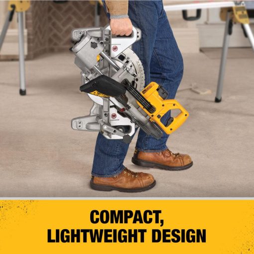 7-1/4" Single Bevel Sliding Compound Miter Saw and 20-Volt Max Brushless Variable Speed Keyless Cordless Jigsaw Kit - Image 8
