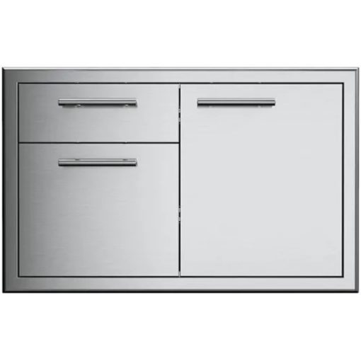 36 inch Single Roll Out Door and Utility Drawer - Stainless Steel
