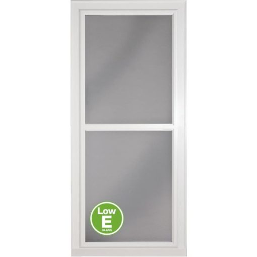 Larson Easy Vent 146 Series 36 In. W x 81 In. H x 1-7/8 In. Thick White Full View Aluminum Storm Door