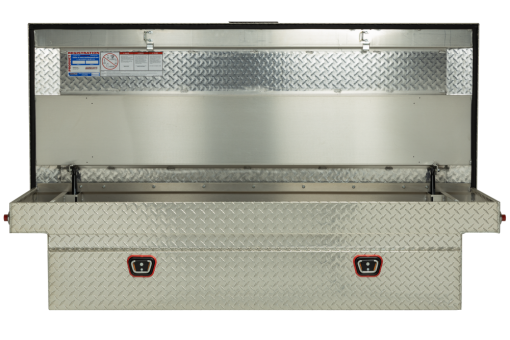Weather Guard Saddle Truck Tool Box Aluminum Full Extra Wide Clear - Image 2
