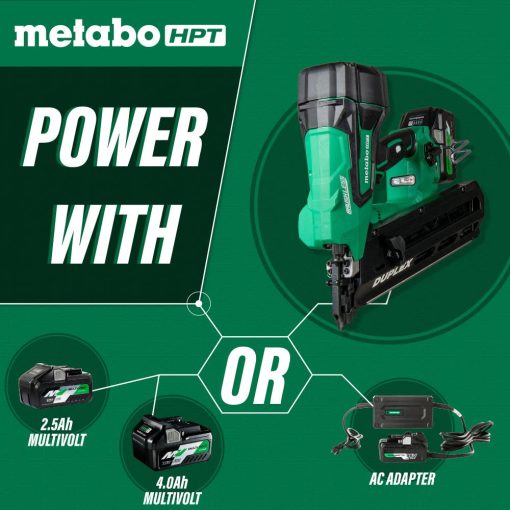 Metabo HPT 36V MultiVolt™  Duplex Nailer Cordless Kit - Image 5