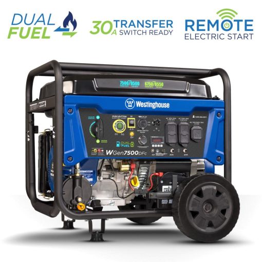 Westinghouse Dual Fuel Portable Generator with CO Sensor