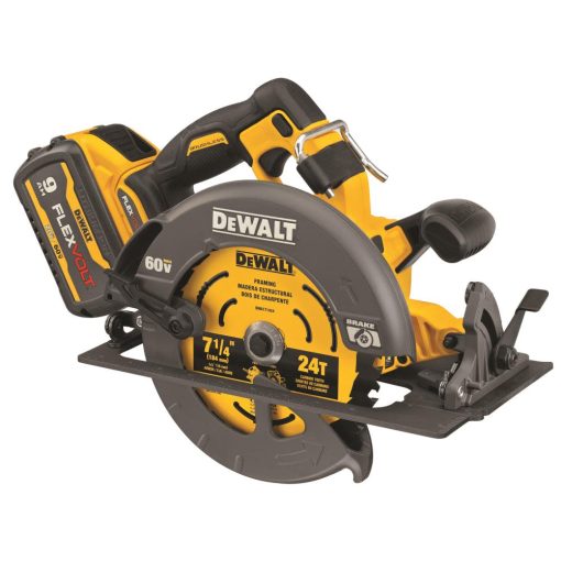 FLEXVOLT 60V MAX 7-1/4" Brushless Circular Saw with Brake and 20V MAX* Lithium Ion 4 1/2” Cut-Off Tool Kit Bundle - Image 3