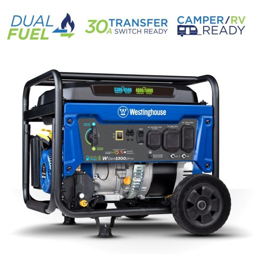 Westinghouse Dual Fuel Portable Generator with CO Sensor