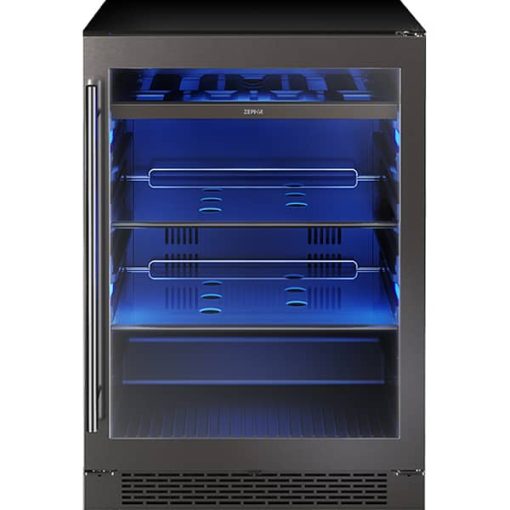 Zephyr Presrv 24" Black Stainless Single Zone Beverage Cooler - Image 3