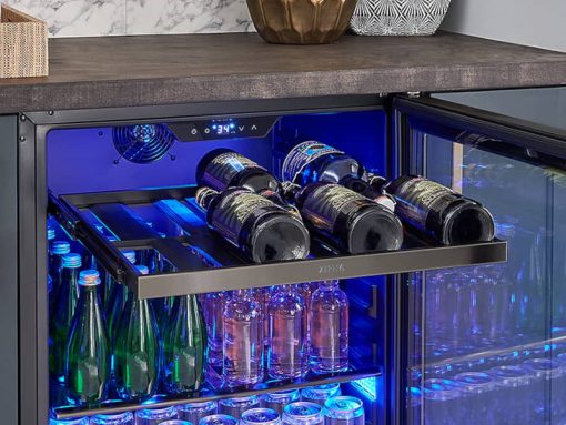 Zephyr Presrv 24" Black Stainless Single Zone Beverage Cooler - Image 5