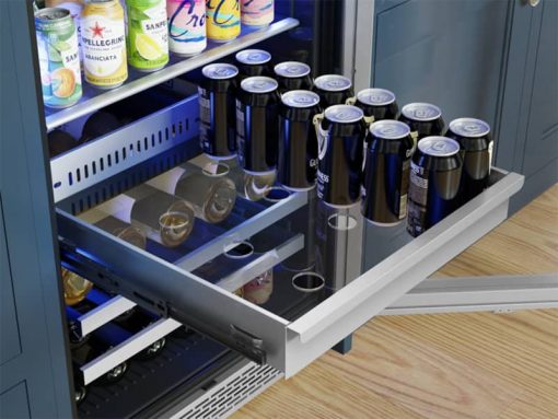 Zephyr 24" Stainless Frame Full Size Single Zone Beverage Cooler - Image 3