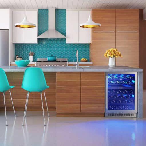 Brisas By Zephyr 24" Stainless Frame Dual Zone Wine Cooler - Image 5
