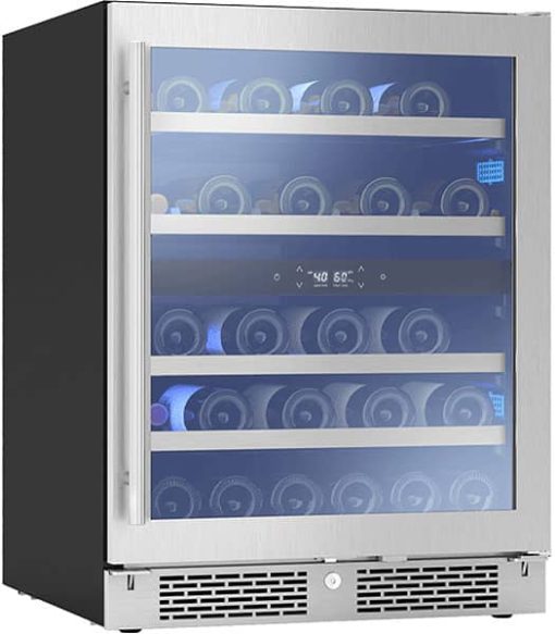 Zephyr Presrv ADA 24" Stainless Frame Dual Zone Wine Cooler