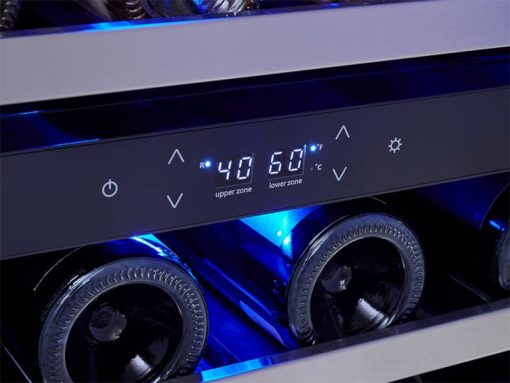 Zephyr Presrv ADA 24" Stainless Frame Dual Zone Wine Cooler - Image 4