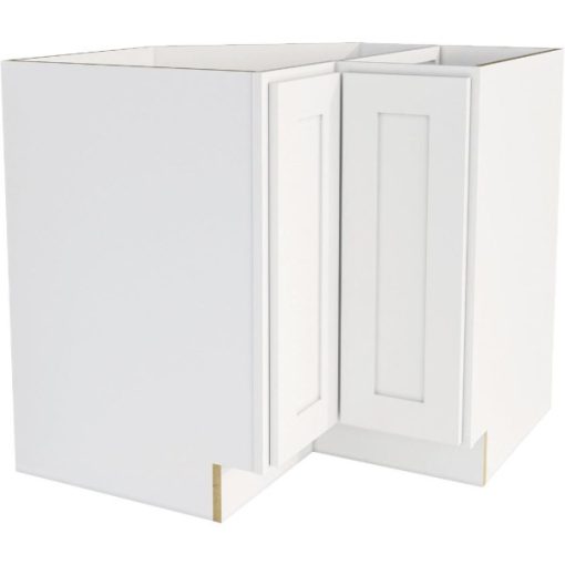 CraftMark Plymouth Shaker 36 In. W x 24 In. D x 34. 5 In H White Corner Base Kitchen Cabinet