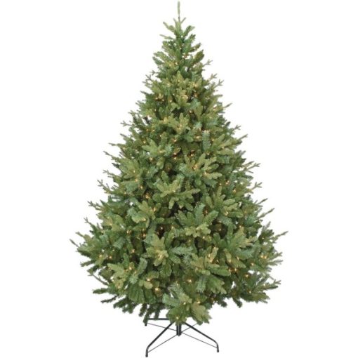 Madison 9 Ft. Pine 700-Bulb Clear Incandescent Hinged Prelit Artificial Christmas Tree