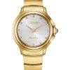 Citizen Ceci Gold-Tone Stainless Steel Bracelet, Silver-Tone Dial Watch, 32mm