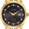 Citizen Eco-Drive Gold-Tone Diamond Corso Mens Watch
