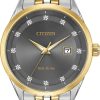 Citizen Eco-Drive Two-Tone Diamond Corso Mens Watch