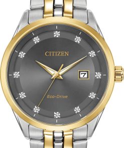Citizen Eco-Drive Two-Tone Diamond Corso Mens Watch