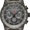 Citizen Eco-Drive Nighthawk Grey Stainless Steel Mens Watch