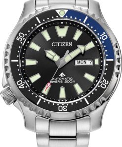 Citizen Promaster Dive Automatic Black Dial Stainless Steel Watch, 44mm
