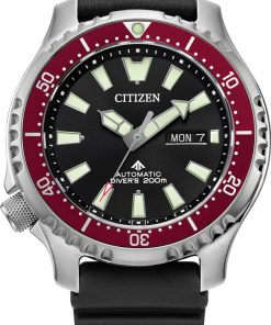 Citizen Promaster Dive Automatic Black Dial Polyurethane Strap Watch, 44mm