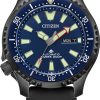 Citizen Promaster Dive Automatic Blue Dial Polyurethane Strap Watch, 44mm
