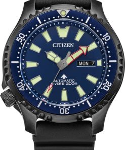 Citizen Promaster Dive Automatic Blue Dial Polyurethane Strap Watch, 44mm