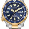 Citizen Promaster Dive Automatic Blue Dial Two-Tone Stainless Steel Watch, 44mm