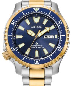 Citizen Promaster Dive Automatic Blue Dial Two-Tone Stainless Steel Watch, 44mm