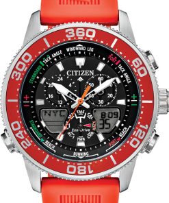 Citizen 44mm Promaster Skyhawk Orange Mens Watch