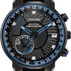 Citizen 44mm Satellite Wave GPS Freedom Black Stainless Steel Mens Watch