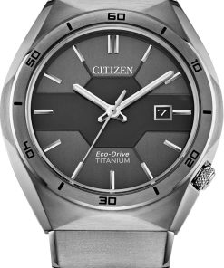 Citizen Eco-Drive Super Titanium Armor Grey Dial & Bracelet Watch, 41mm