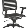 Euro Style Baba Flat Black High Back Office Chair