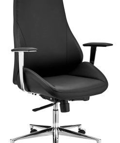 Euro Style Bergen Black High Back Office Chair