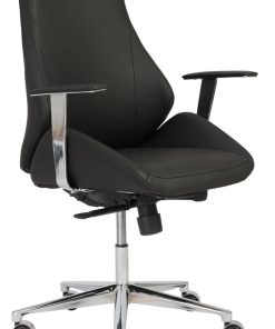Euro Style Bergen Black Low Back Office Chair